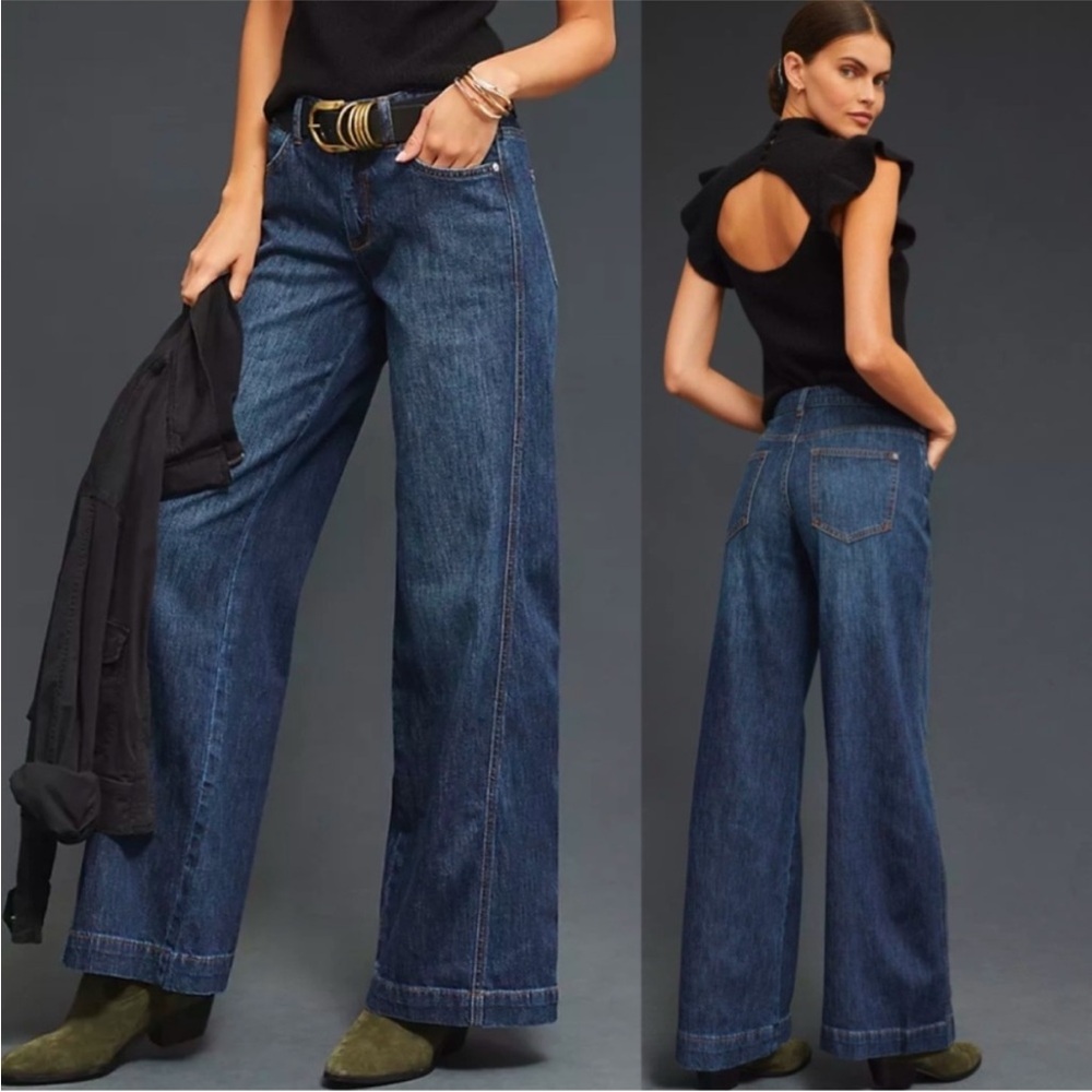 Anthropologie Pilcro Gwen Wide Leg Jeans